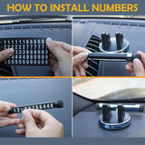 Temporary Parking Card Car Phone Holder