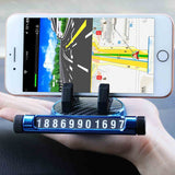 Temporary Parking Card Car Phone Holder