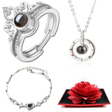 100 LANGUAGES "I LOVE YOU" RING,NECKLACE,BRACELET- FREE SHIPPING