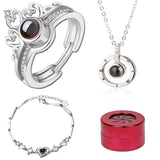 100 LANGUAGES "I LOVE YOU" RING,NECKLACE,BRACELET- FREE SHIPPING