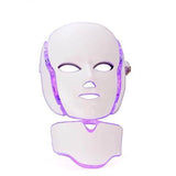 7 Colors LED Light Photon Facial Neck Mask Skin Rejuvenation Electric Anti-Aging Face Beauty Mask