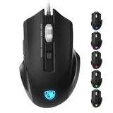 2500 DPI LED Optical Wired Gaming Mouse with 6 Buttons
