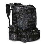 50L Water Resistant Outdoor Military Backpack