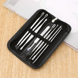 6/8 Pcs Blackhead Comedone Acne Extractor Removal Needles Tool Kit