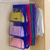 6-Pocket Hanging Closet Organizer Storage Bags