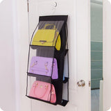 6-Pocket Hanging Closet Organizer Storage Bags