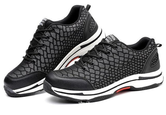 Indestructable Mesh Steel Toe Work Shoes
