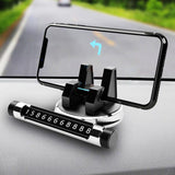 Temporary Parking Card Car Phone Holder