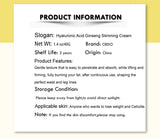 slimming cream whitening cream to reduce cellulite weight loss burning fat