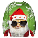 Funny Christmas Cos Fake Hair Jumper Autumn Winter Tops Clothing