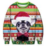 Funny Christmas Cos Fake Hair Jumper Autumn Winter Tops Clothing