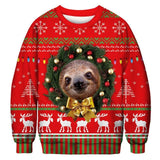 Christmas Ugly Christmas Sweater Unisex Men Women O Neck Long Sleeve Pullover Jumpers Sweater