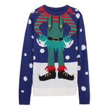 Jumper Snowman Deer Sweaters Xmas Patterned Ugly Christmas Sweaters