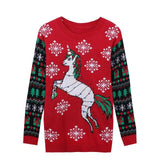 Jumper Snowman Deer Sweaters Xmas Patterned Ugly Christmas Sweaters