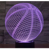 3D LED Basketball Night Lights
