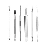 6/8 Pcs Blackhead Comedone Acne Extractor Removal Needles Tool Kit