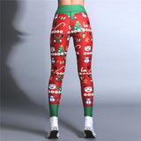 Christmas Theme Print Leggings