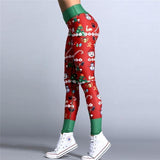 Christmas Theme Print Leggings