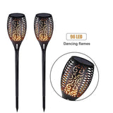 Dancing Christmas Flame LED Solar Path Torch Light