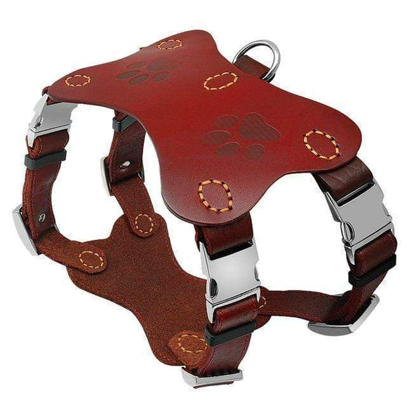 Leather No Pull Dog Harness