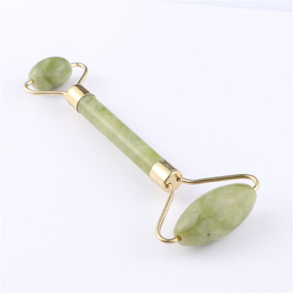 Double Heads Jade Stone Facial Massage Roller