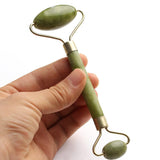 Double Heads Jade Stone Facial Massage Roller