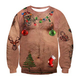 Ugly Sweater Unisex Elf Pullover Tops winter