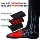 VIP LINK Outdoors  Electric Heated Socks Cotton Sport Ski Socks Men Women