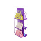6-Pocket Hanging Closet Organizer Storage Bags